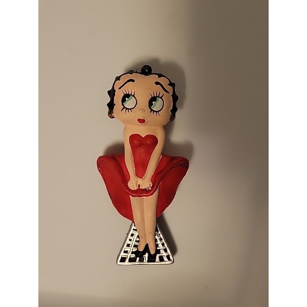 Betty Boop Ornament Kurt Adler Marilyn Monroe Pose Blown Skirt 5" Plastic 1998